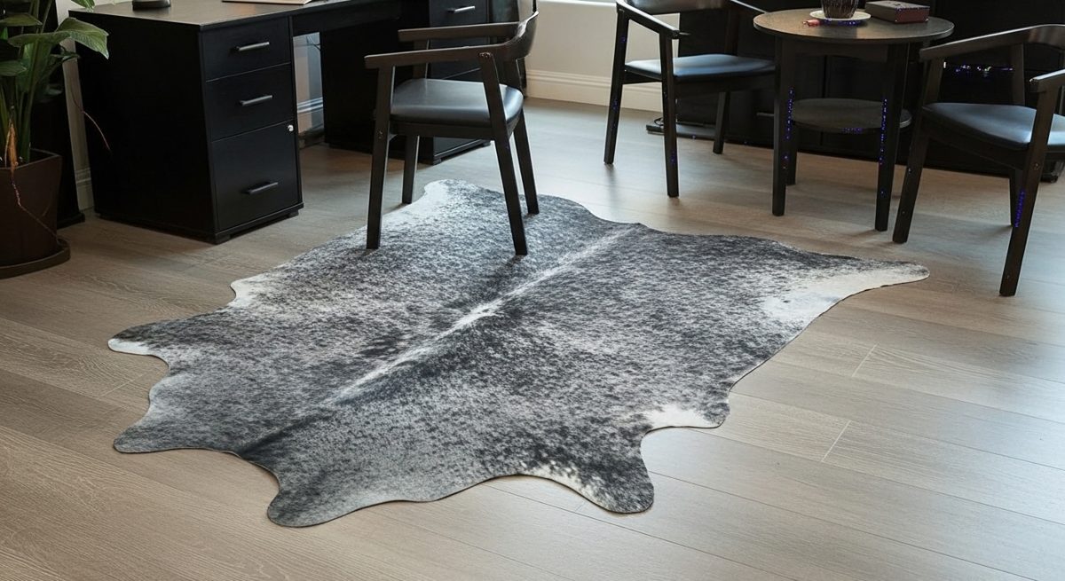 Black Salt & Pepper, Classic - genuine Brazilian cowhide from Mr. Cowhides