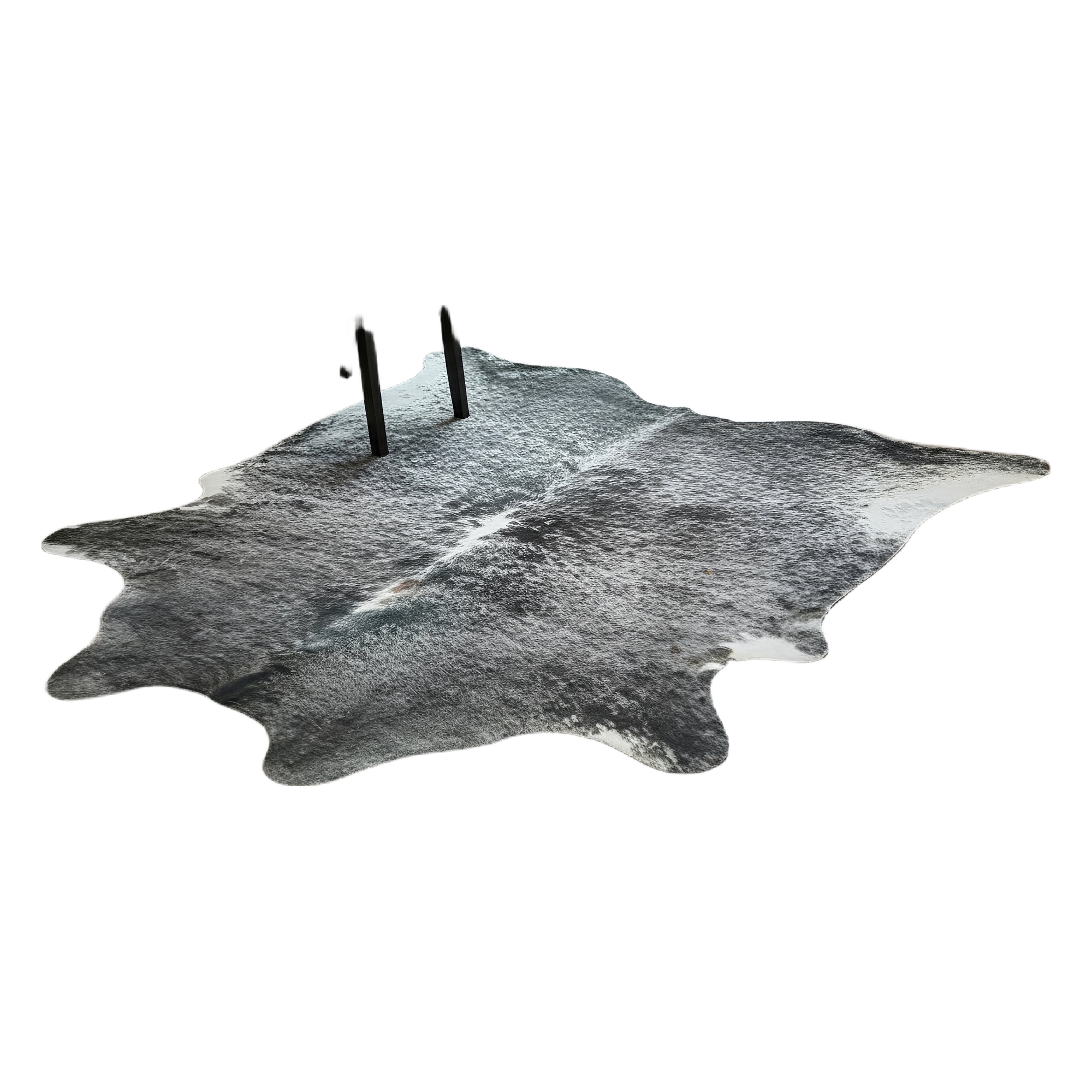 Black Salt & Pepper Rug, XL - genuine Brazilian cowhide from Mr. Cowhides