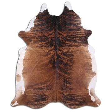 Brindle Tricolor Cowhide Rug, XL - genuine Brazilian cowhide from Mr. Cowhides