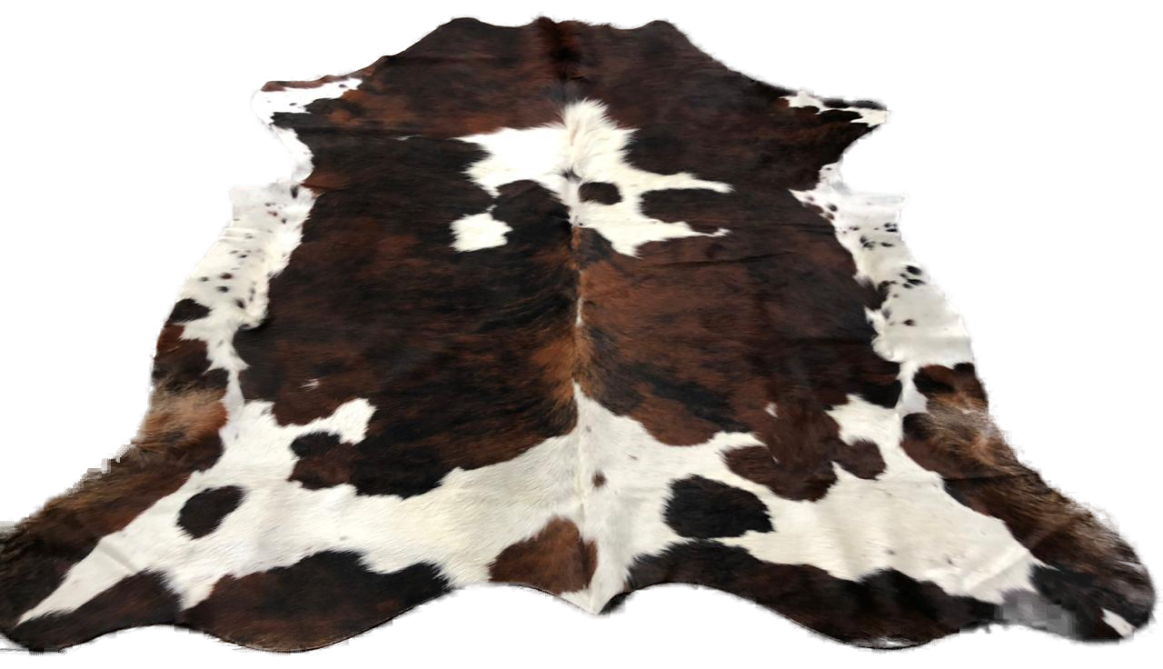 Chocolate & White cowhide — exact hide No. 19